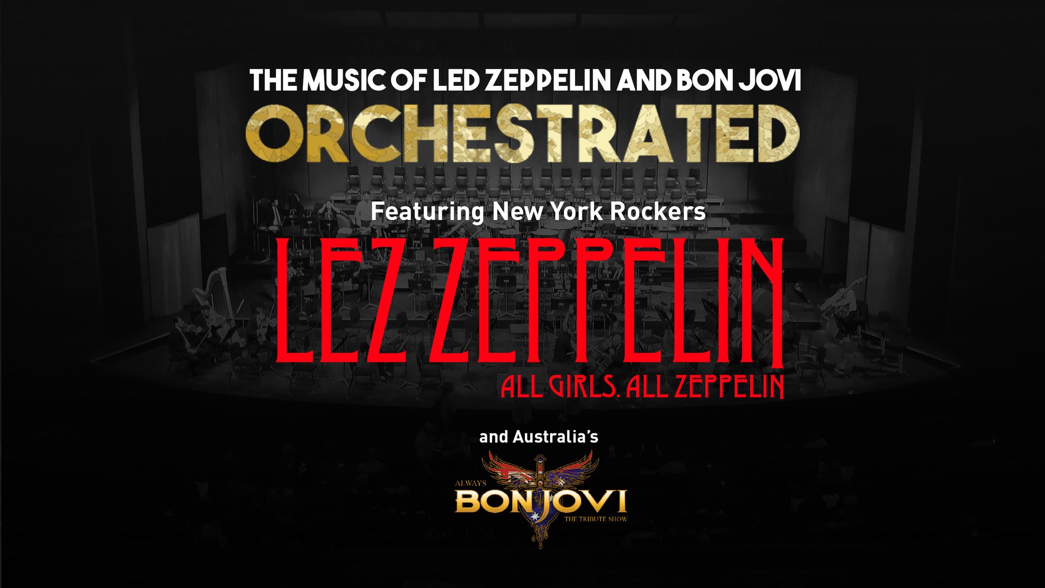Image used with permission from Ticketmaster | Lez Zeppelin and Always Bon Jovi Orchestrated tickets