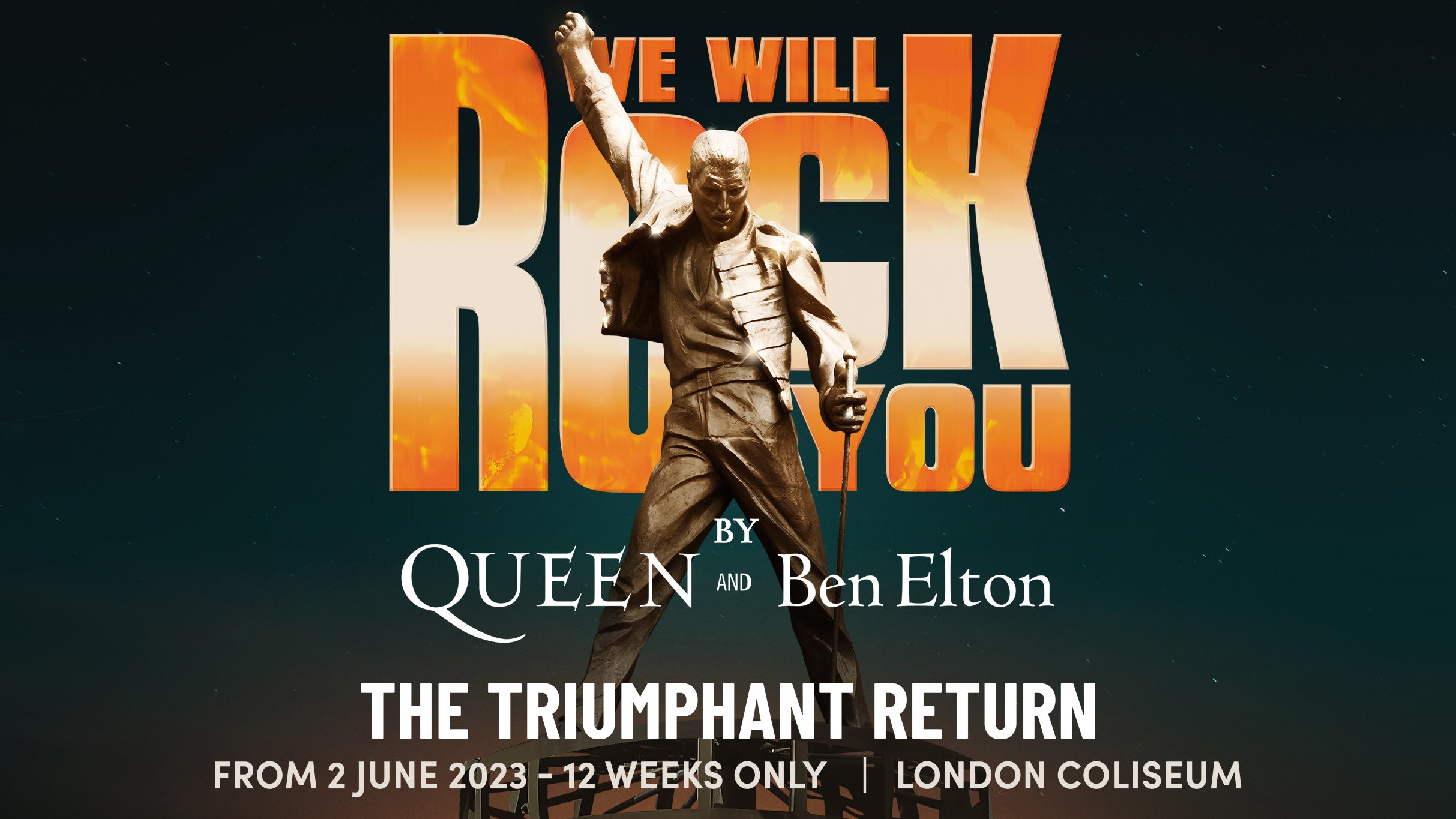 We Will Rock You the Musical Event Title Pic