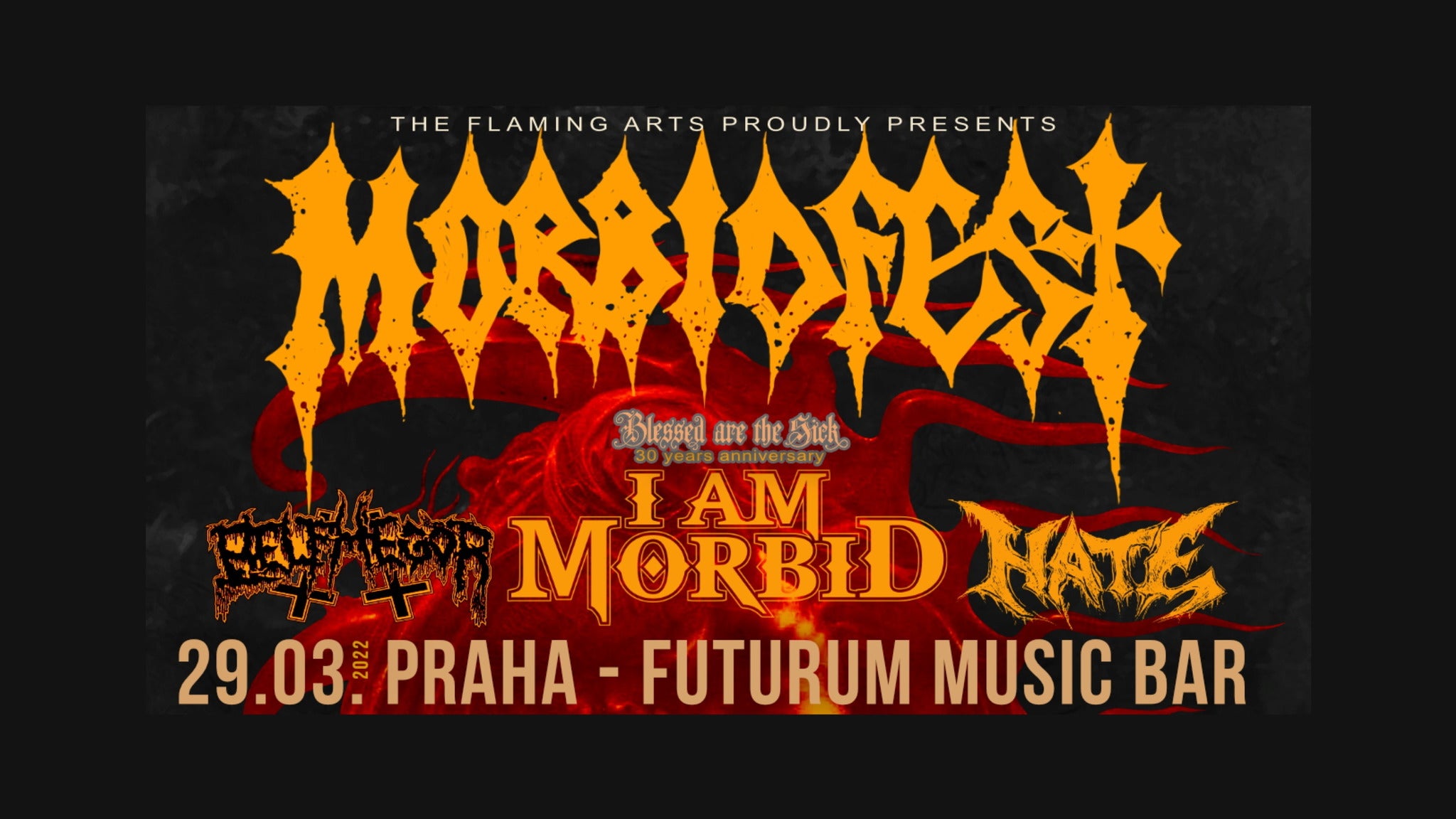 MORBIDFEST 2022: I AM MORBID, BELPHEGOR, HATE + support- festival v Praze -Futurum Music Bar Praha 5 Zborovská 82/7, Praha 5 15000