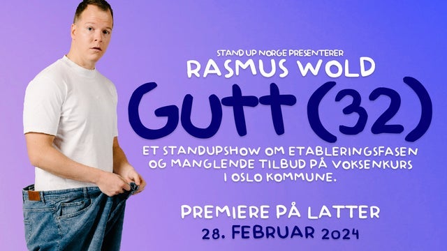 Rasmus Wold – Gutt (32) på Latter, Oslo 10/04/2024
