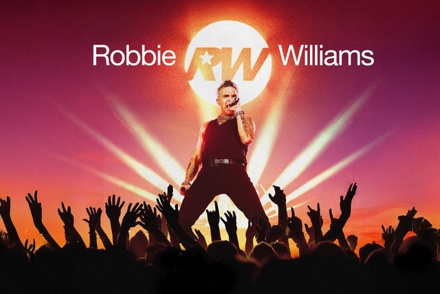 Robbie Williams in Ciudad de México promotional photo for Preventa Banamex presale tickets offer