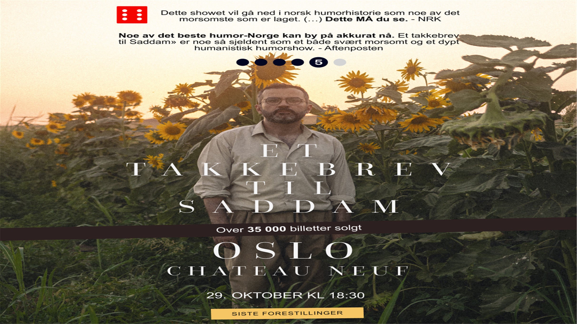 Presale codes for et takkebrev til saddam et soloshow av og med galvan mehidi oslo: members use these when buying pre-sale tickets