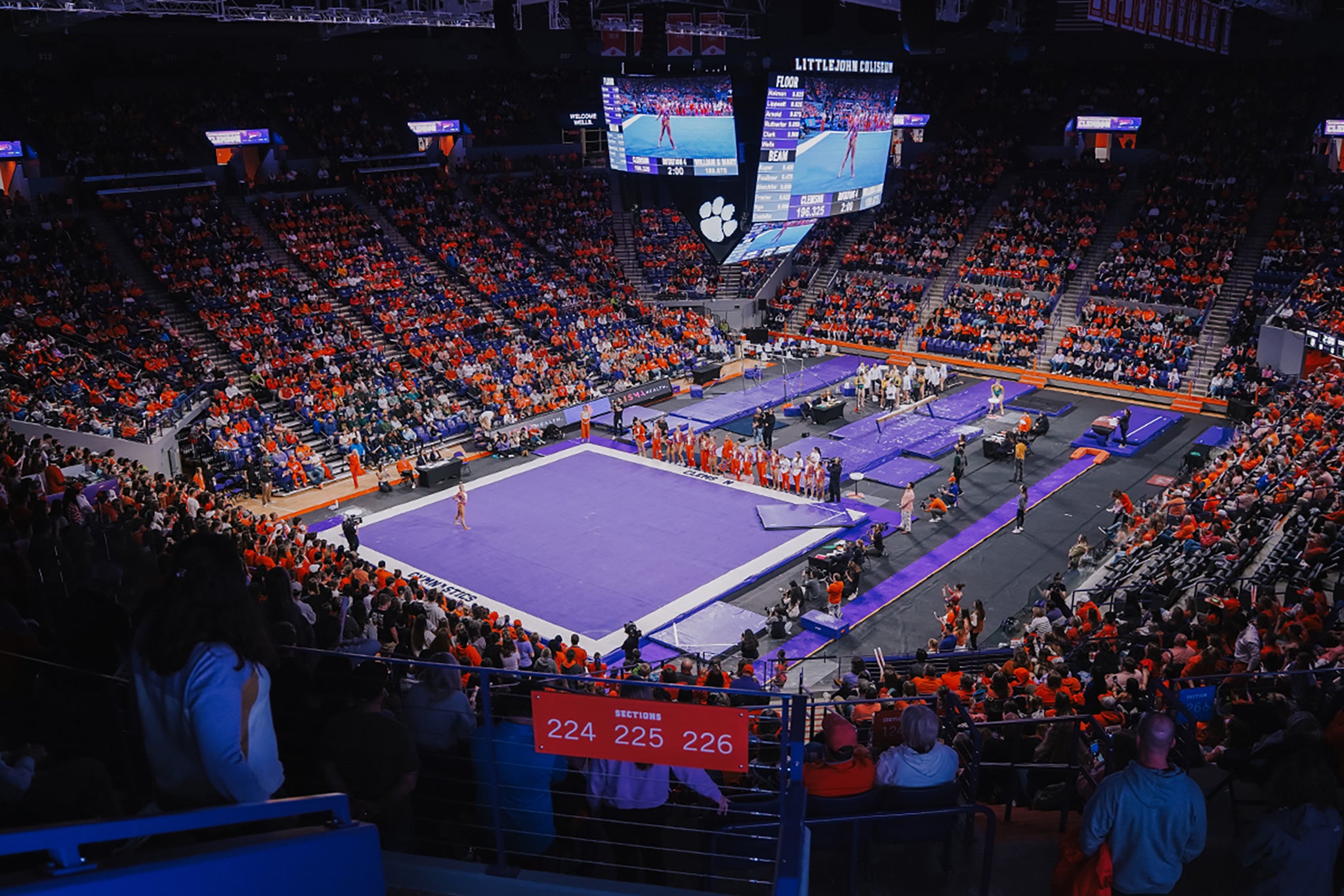 Clemson University Tigers Women’s Gymnastics at Littlejohn Coliseum – Clemson, SC