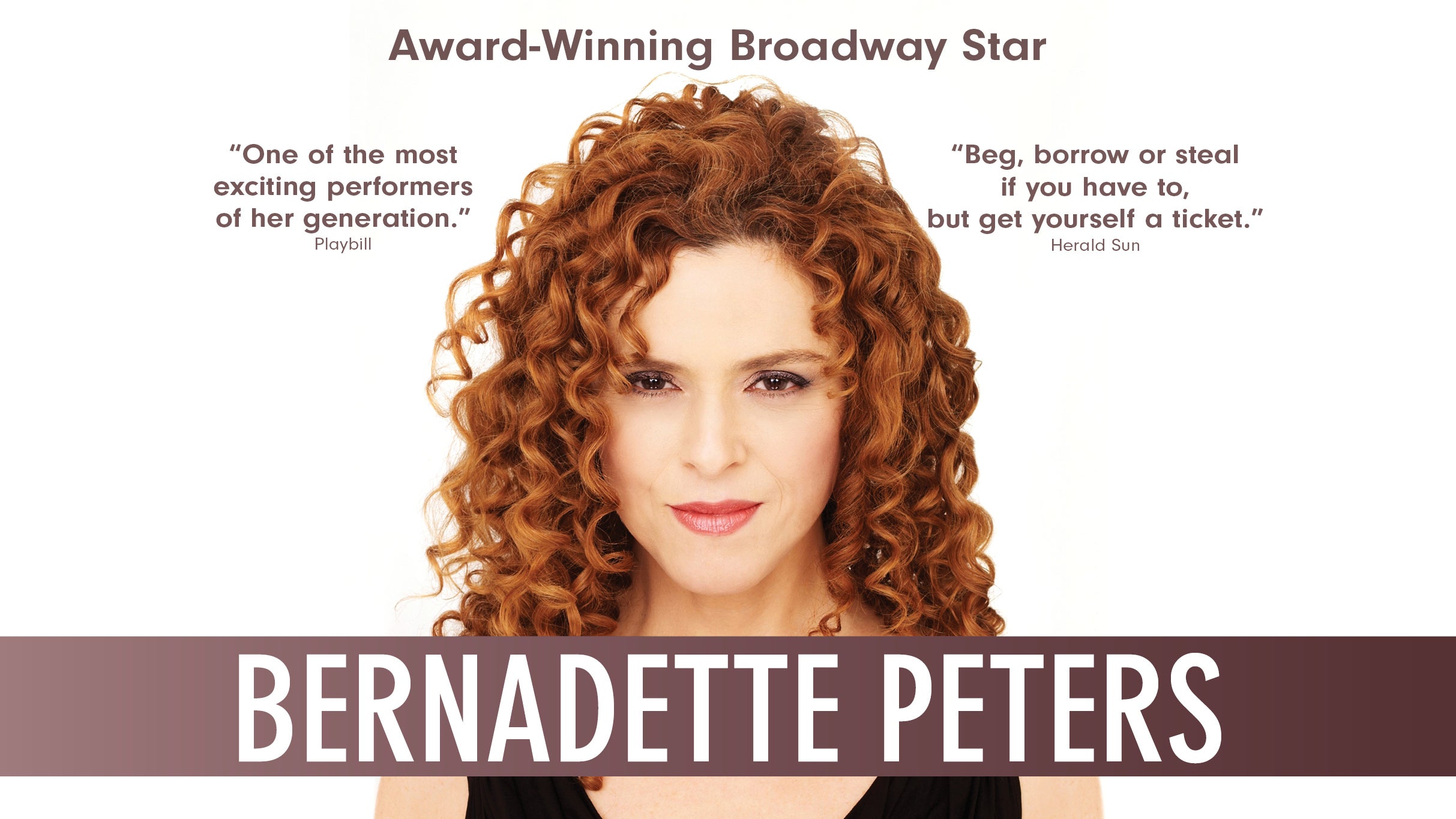 Bernadette Peters Event Title Pic