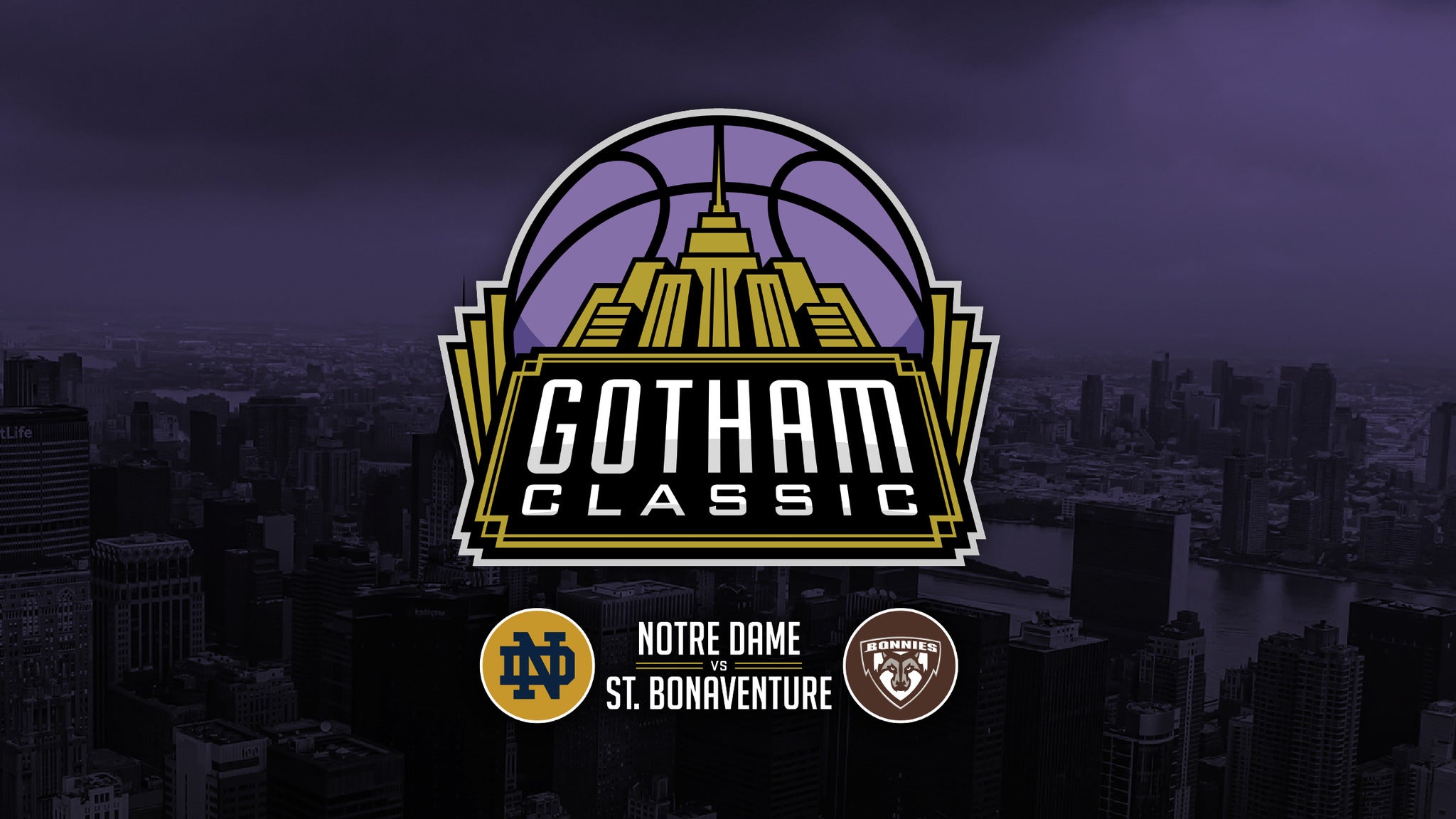Gotham Classic: Notre Dame V St. Bonaventure presale password for early tickets in Belmont Park - Long Island