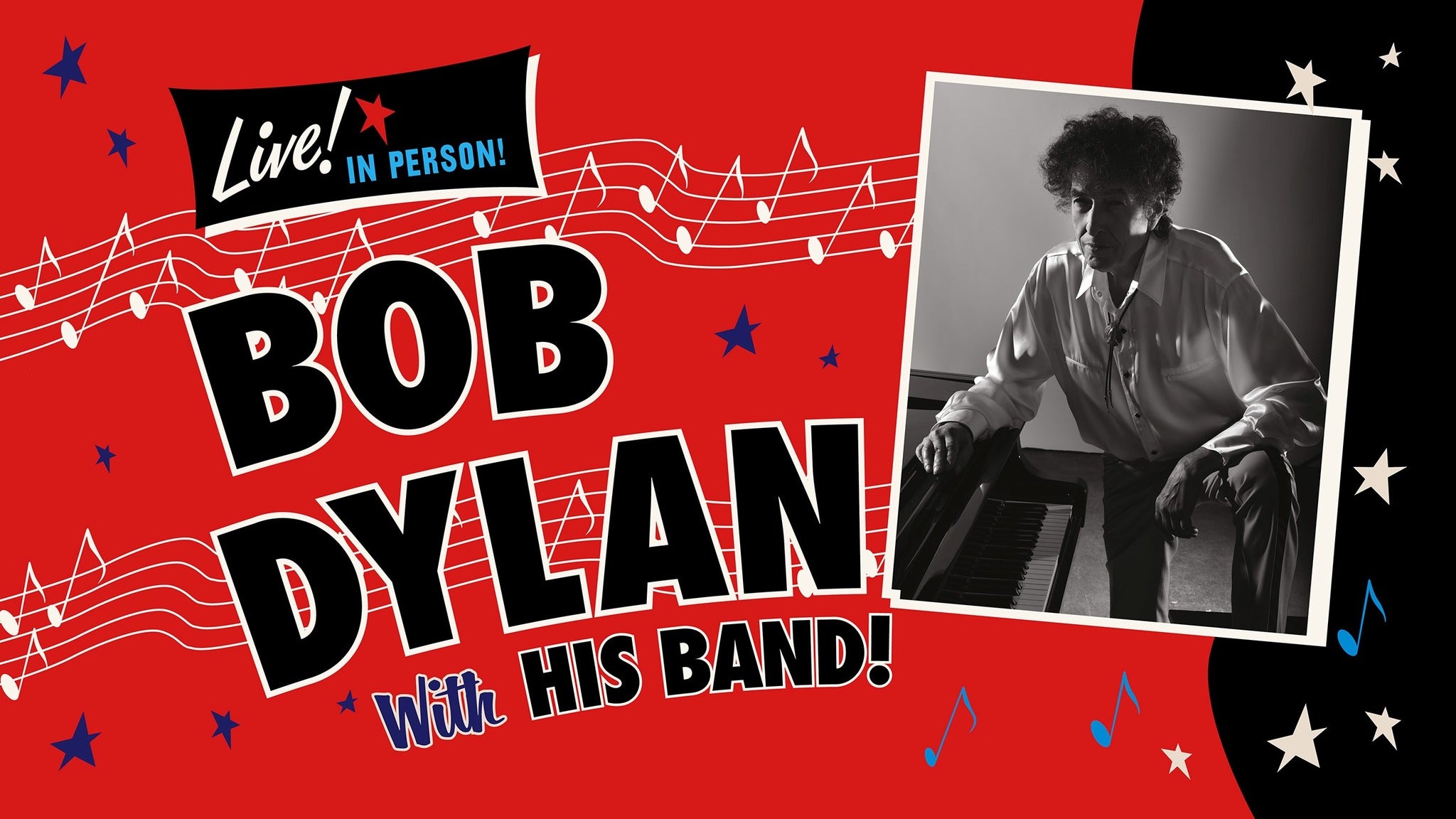 Bob Dylan Official VIP Ticket Experiences Event Title Pic