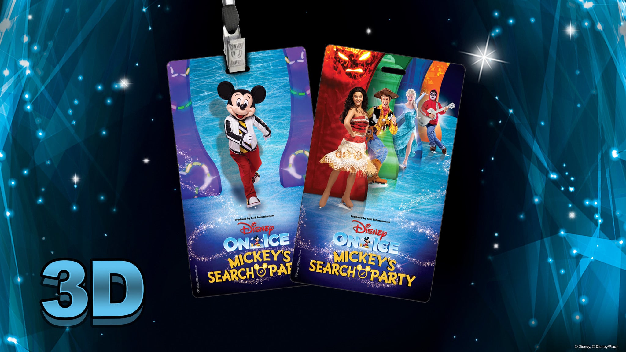 Disney On Ice Mickey's Search Party Official Souvenir Tag Billets