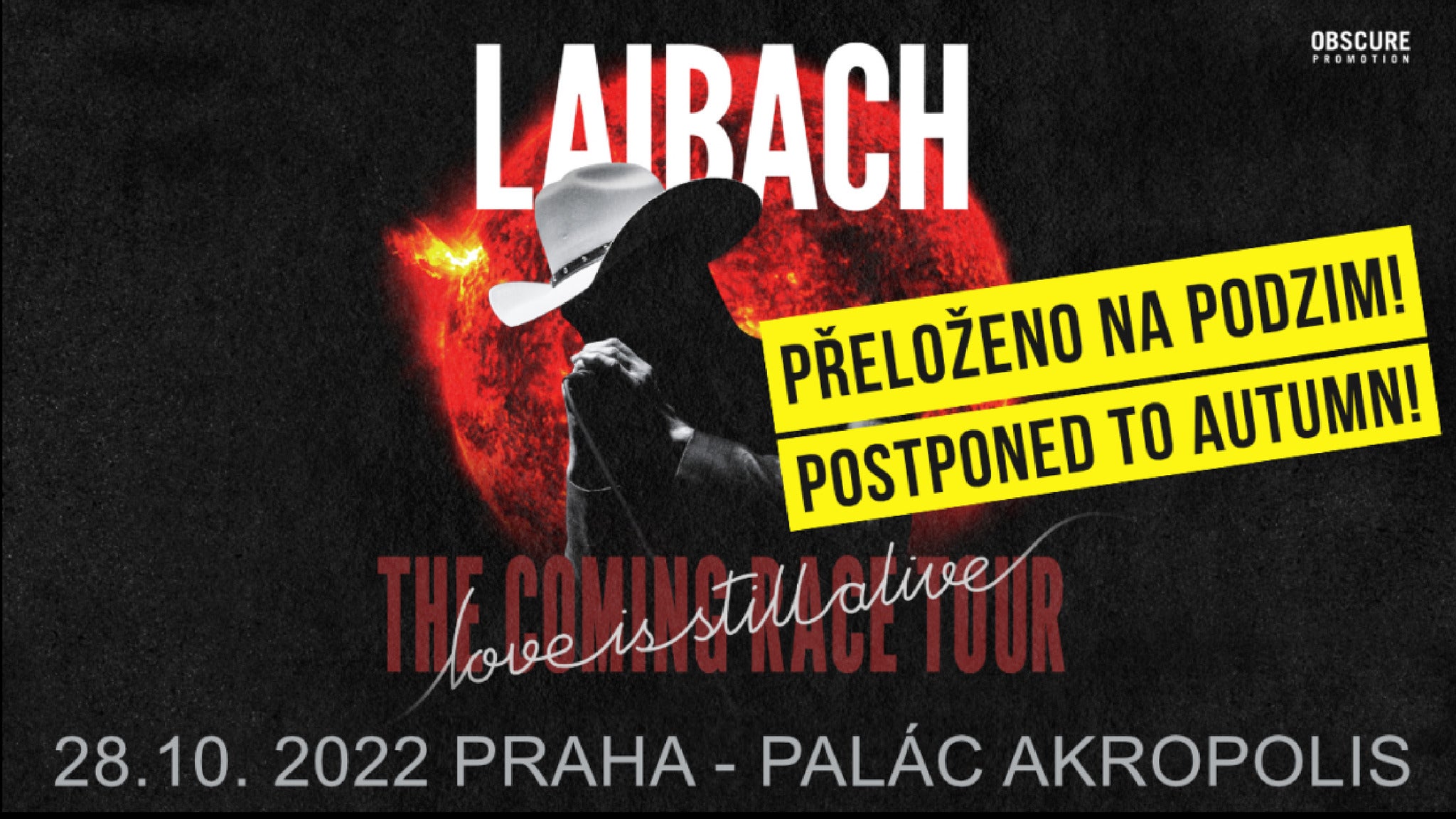LAIBACH- koncert v Praze -Palác Akropolis Praha 3 Kubelíkova 27, Praha 3 13000
