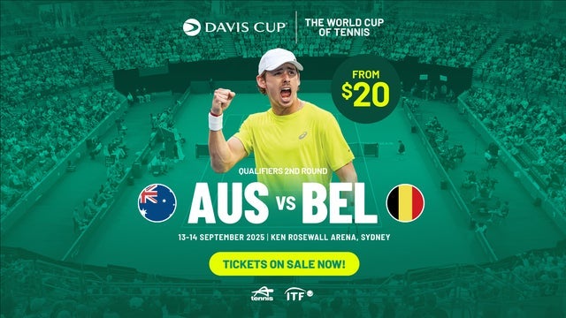 Davis Cup 2025 – Australia v Belgium in Ken Rosewall Arena, Sydney Olympic Park 14/09/2025