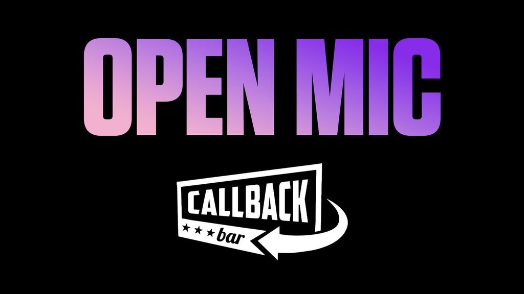 Open Mic hosted by Marcus Mangham - in the Callback Bar