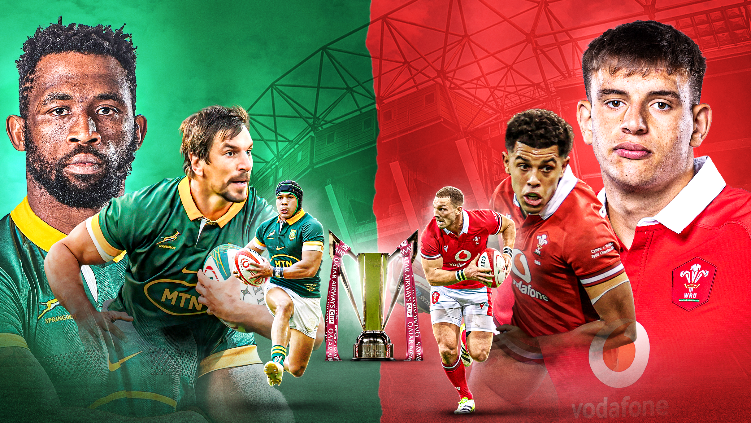 Doubleheader - South Africa v Wales (2pm) & Barbarians v Fiji (5:15pm)