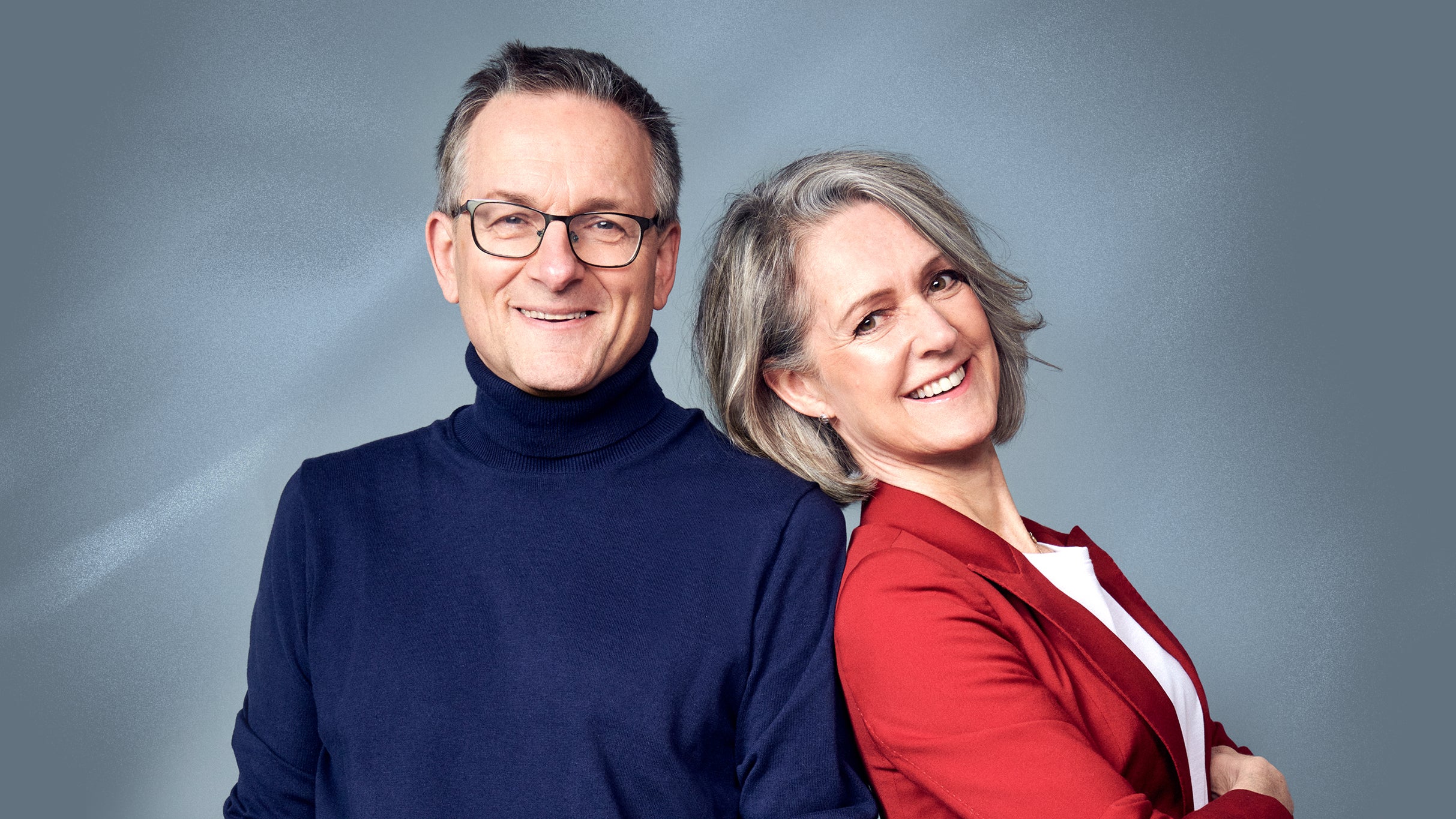 Dr Michael Mosley and Clare Bailey Event Title Pic