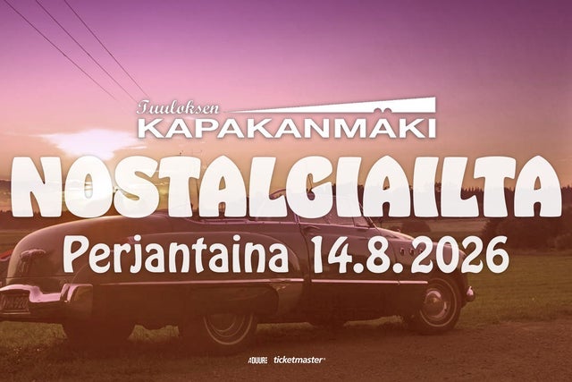 Presales to nostalgiailta: members use these when buying pre-sale tickets