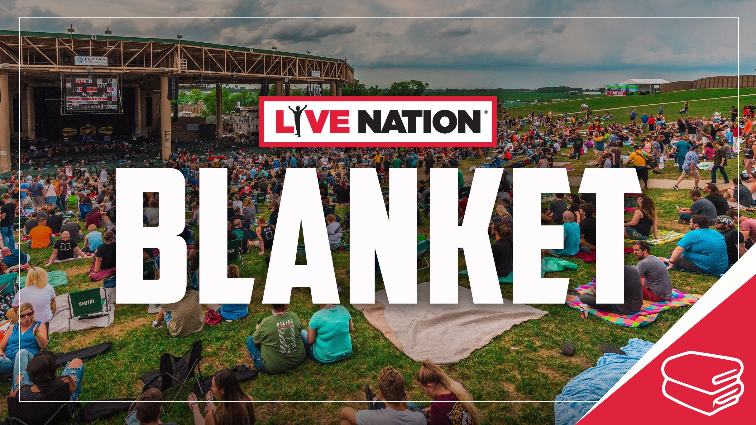 Live Nation Blanket - Not a Concert Ticket - Jon Pardi Mountain View