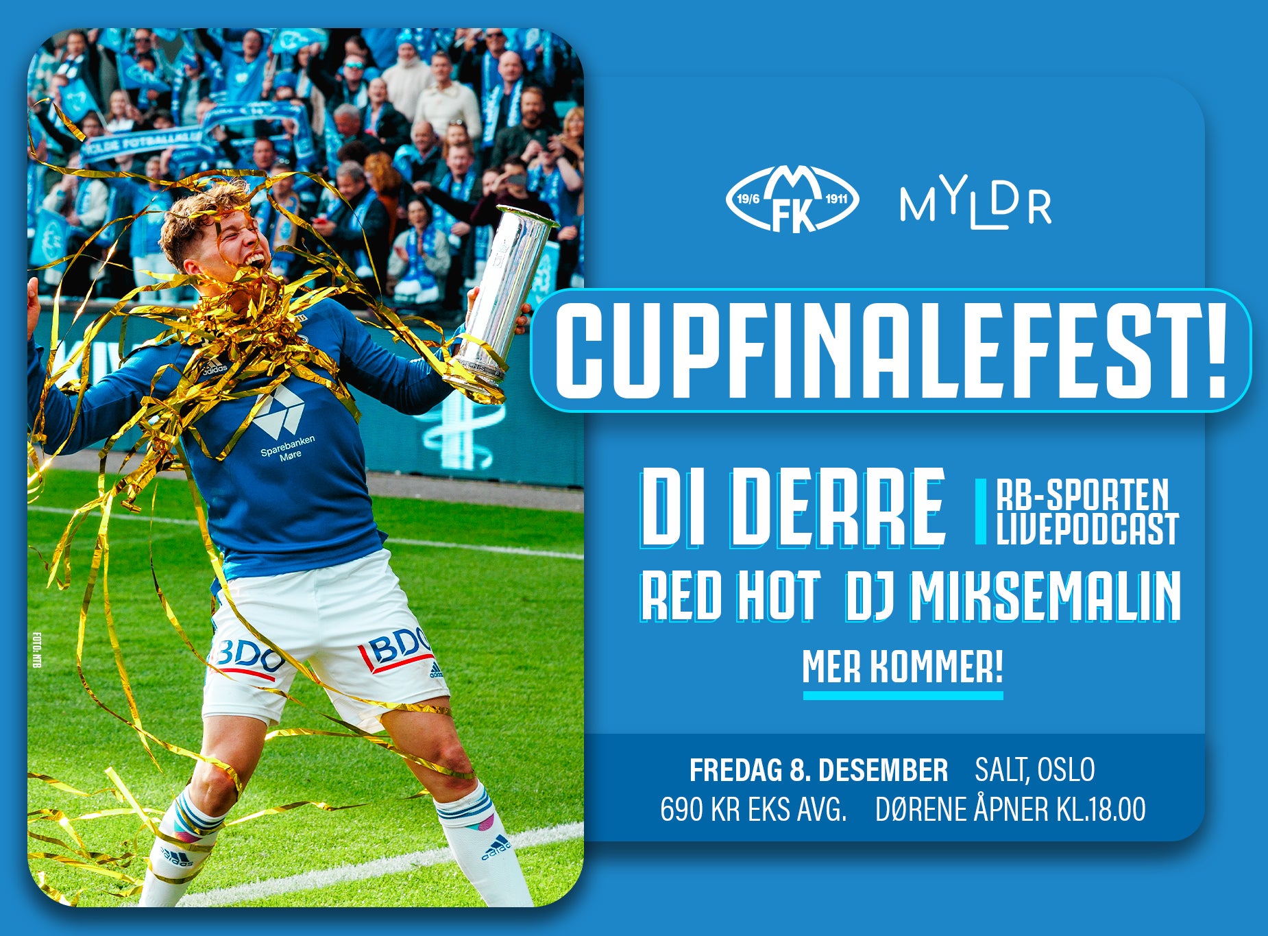 Cupfinalefest i Oslo presale information on freepresalepasswords.com