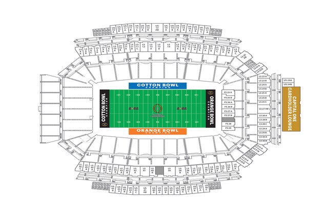 CFP National Championship Capital One Cardholder Lounge Ticket Package Offer