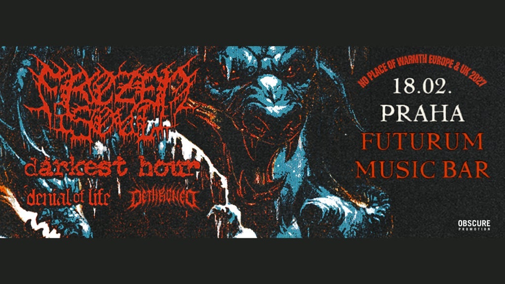 FROZEN SOUL, DARKEST HOUR, DENIAL OF LIFE, DETHRONED — gig artwork