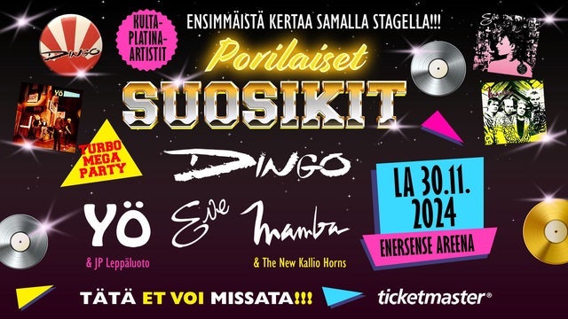 Porilaiset Suosikit paikkakunnalla Enersense Areena, Pori 30/11/2024