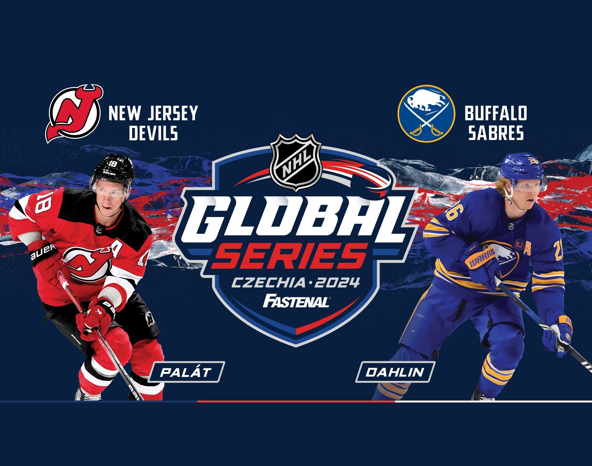 2024 NHL Global series: New Jersey Devils – Buffalo Sabres- Praha O2 arena -O2 arena Praha 9 Českomoravská 2345/17a, Praha 9 19000