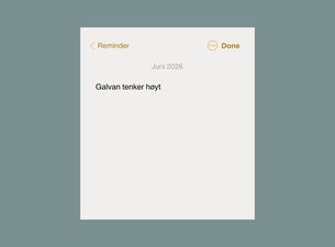 Bilde for arrangement Galvan tenker høyt