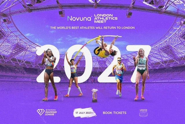 Novuna London Athletics Meet 2027 - Part of Wanda Diamond League in London promotional photo for Venue presale tickets offer