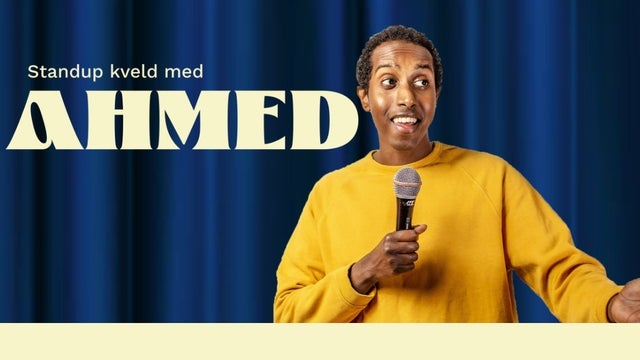 Ahmed Mamow – Hvit komiker, svarte vitser på Aladdin Scene, Halden 27/09/2024