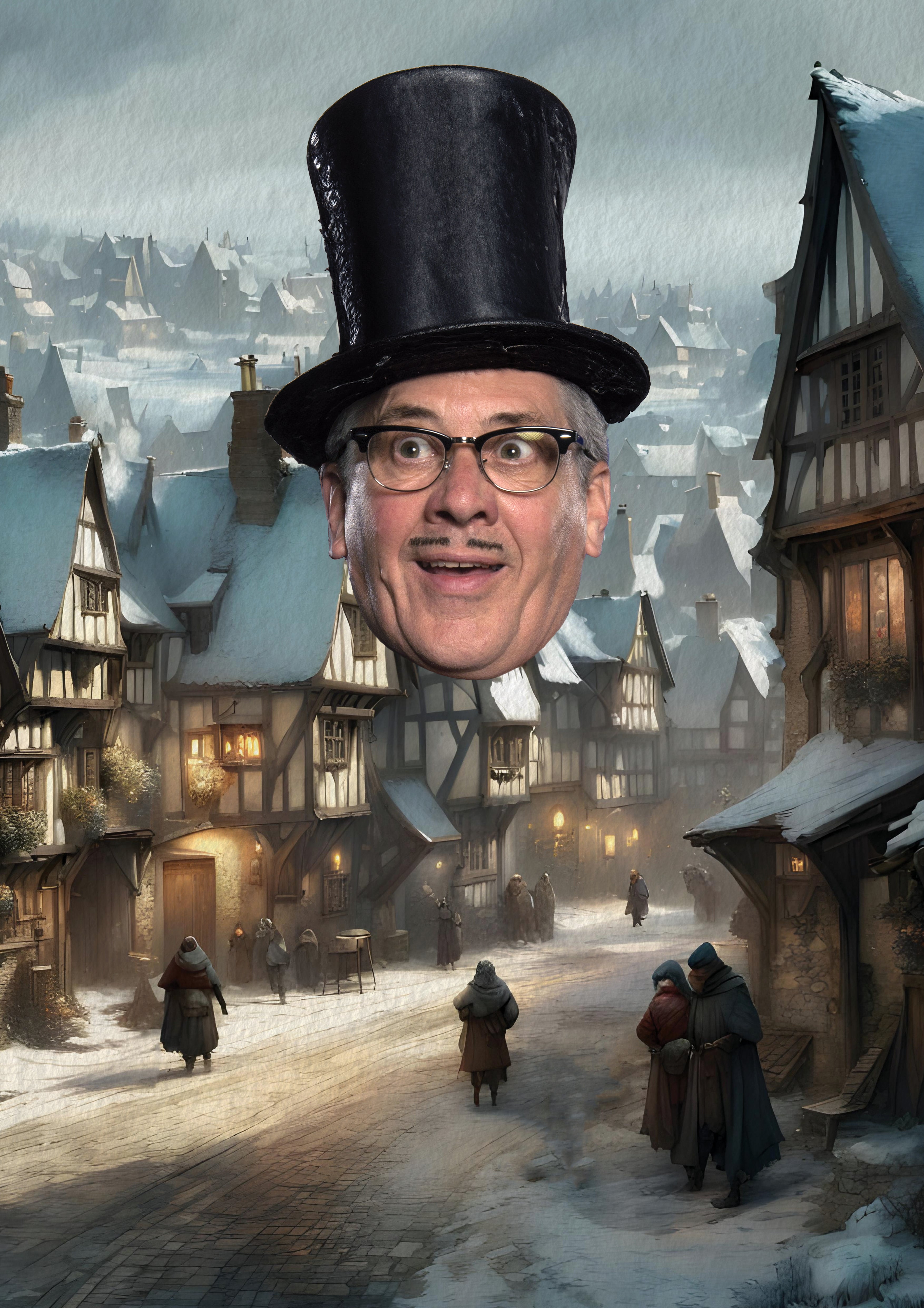 Count Arthur Strong Is Charles Dickens In 'a Christmas Carol' Event Title Pic
