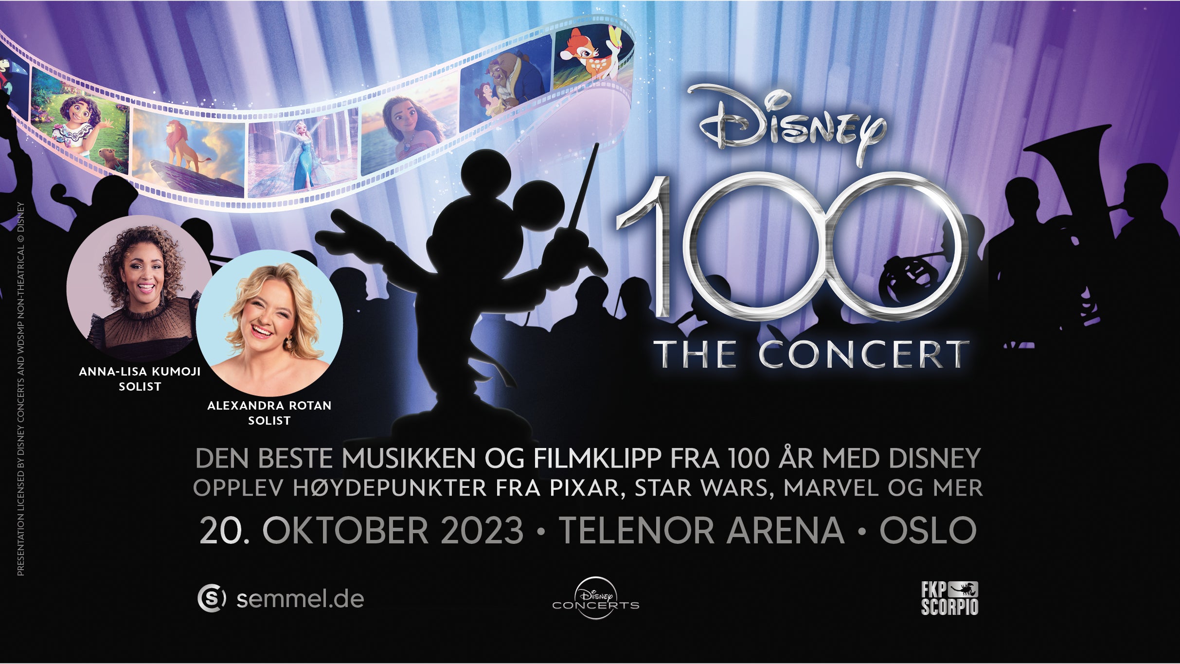 Disney 100: The Concert presale information on freepresalepasswords.com