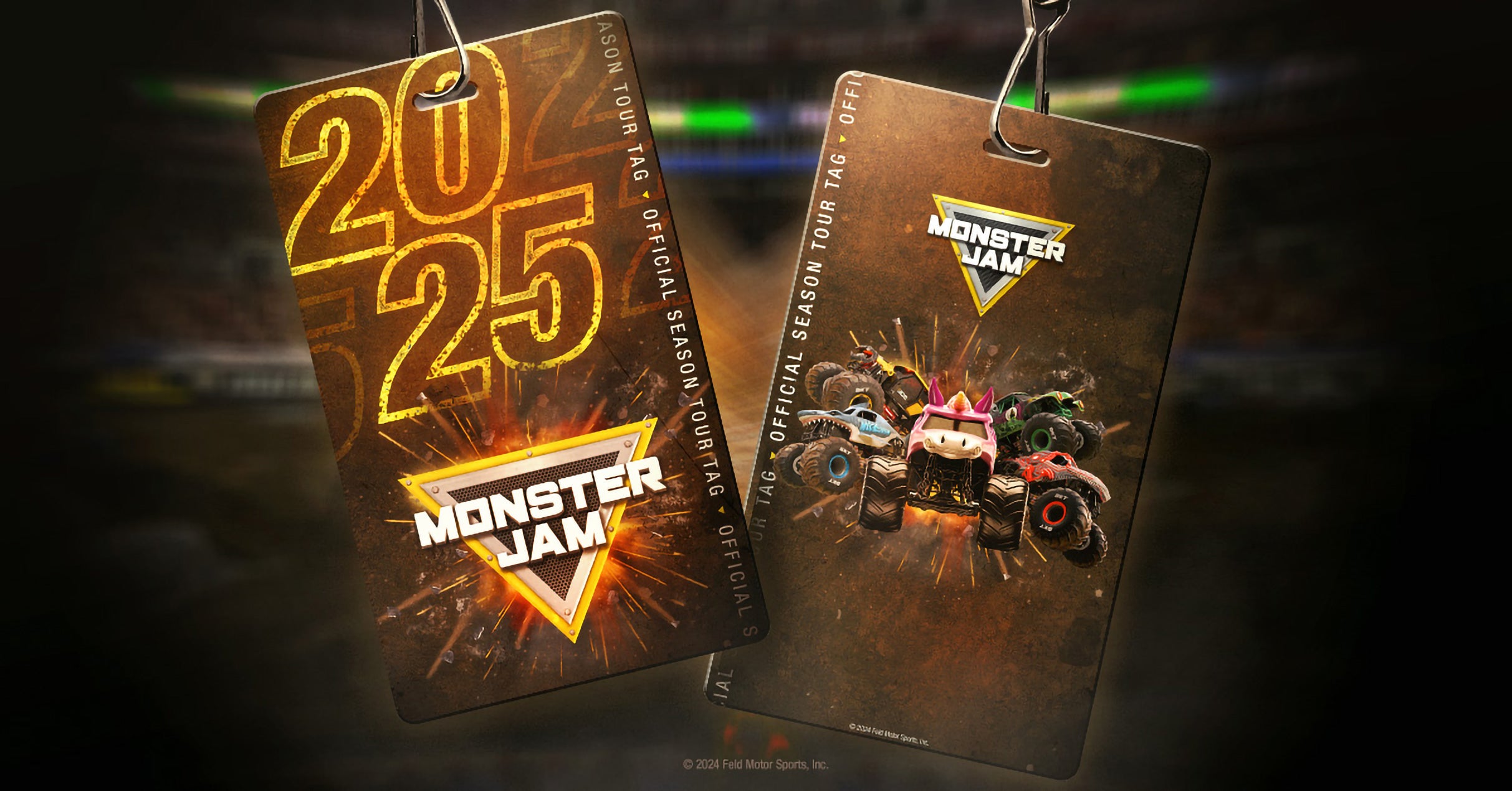 Monster Jam 2025 - Official Souvenir Tag presale information on freepresalepasswords.com