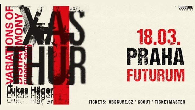 XASTHUR, LUKAS HÄGER v Futurum Music Bar, Praha 5 18/03/2026