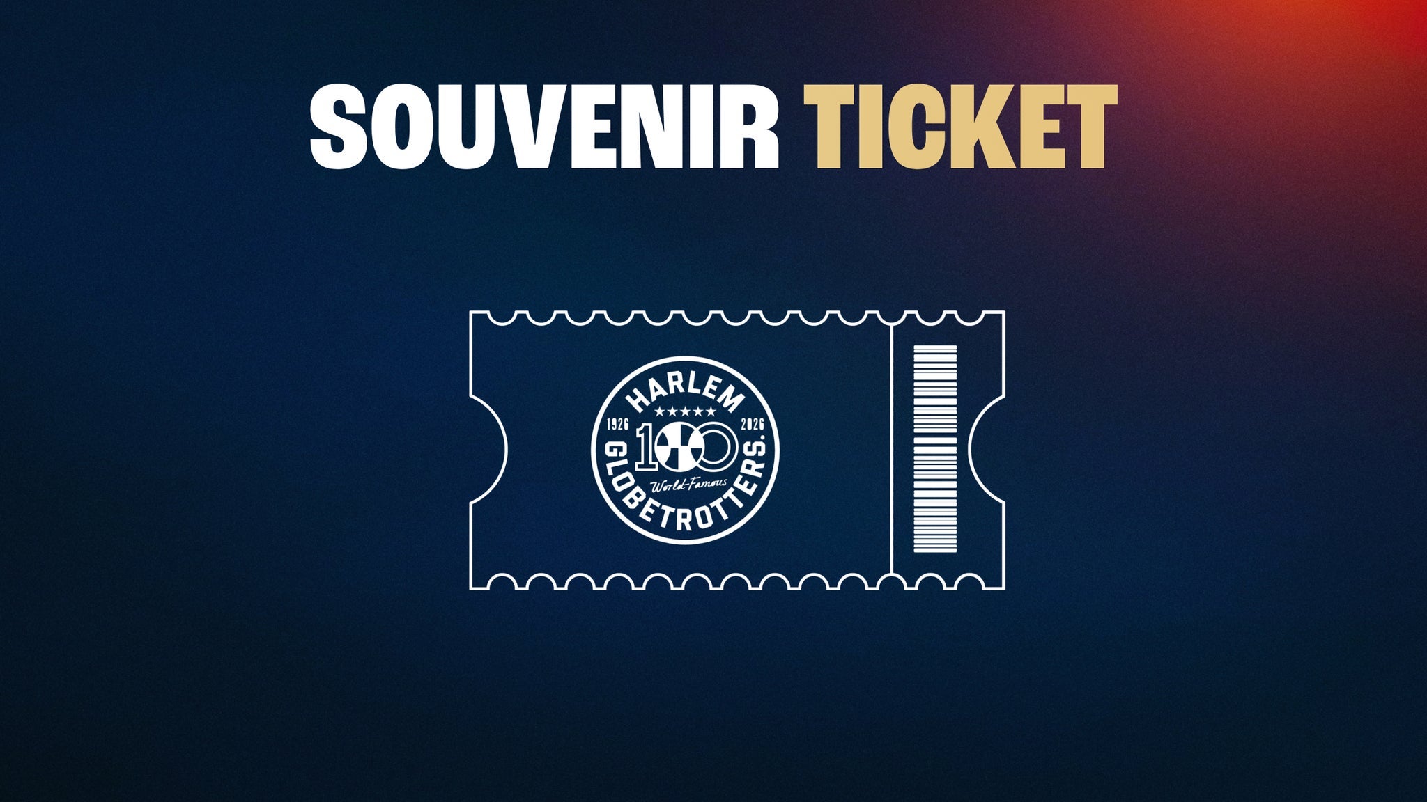Harlem Globetrotters 100 Year Tour Souvenir Ticket