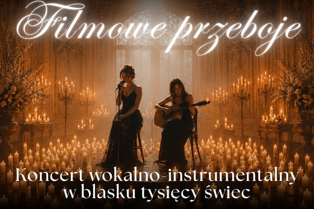 Plakat wydarzenia: Koncert przy świecach – Filmowe przeboje: od klasyki do rocka