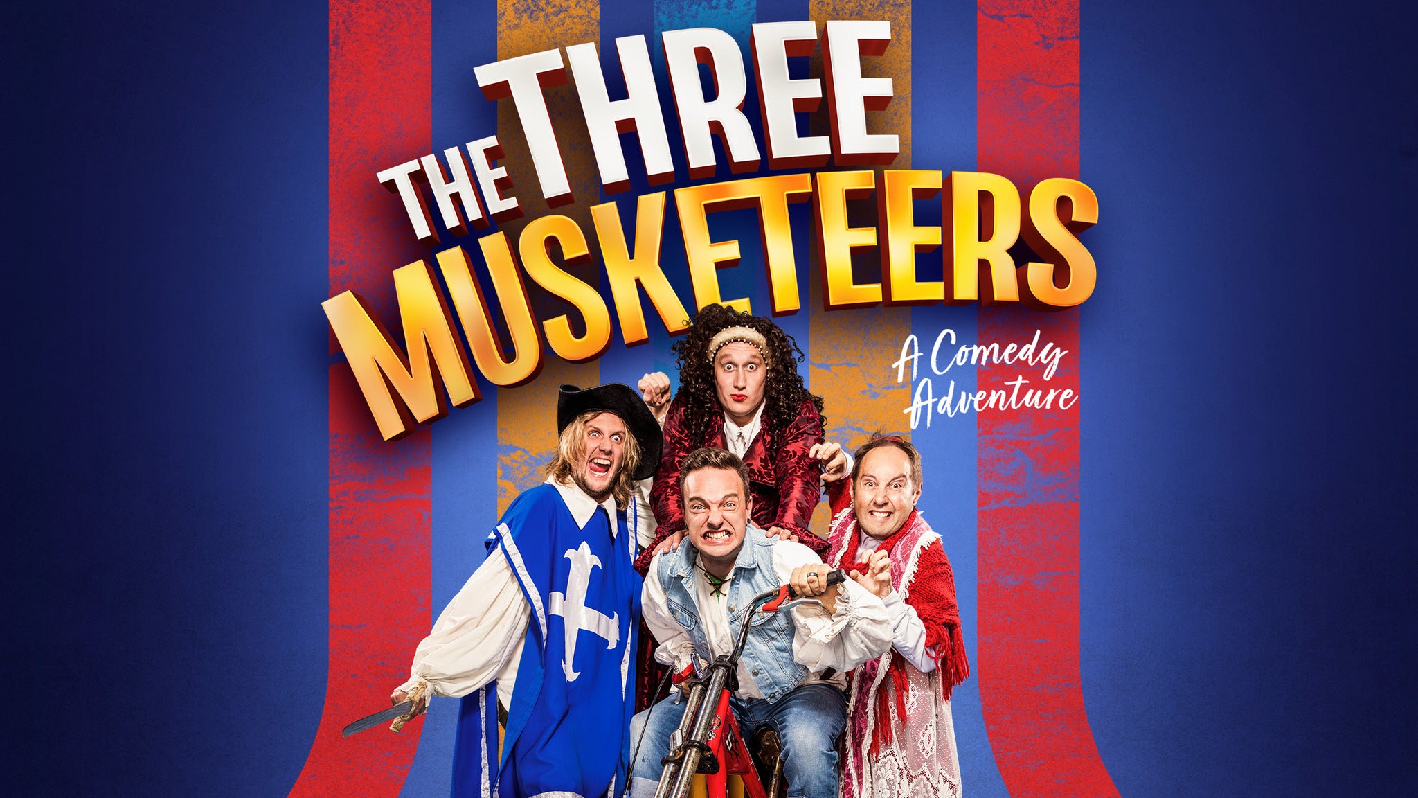The Three Musketeers - a Comedy Adventure Event Title Pic