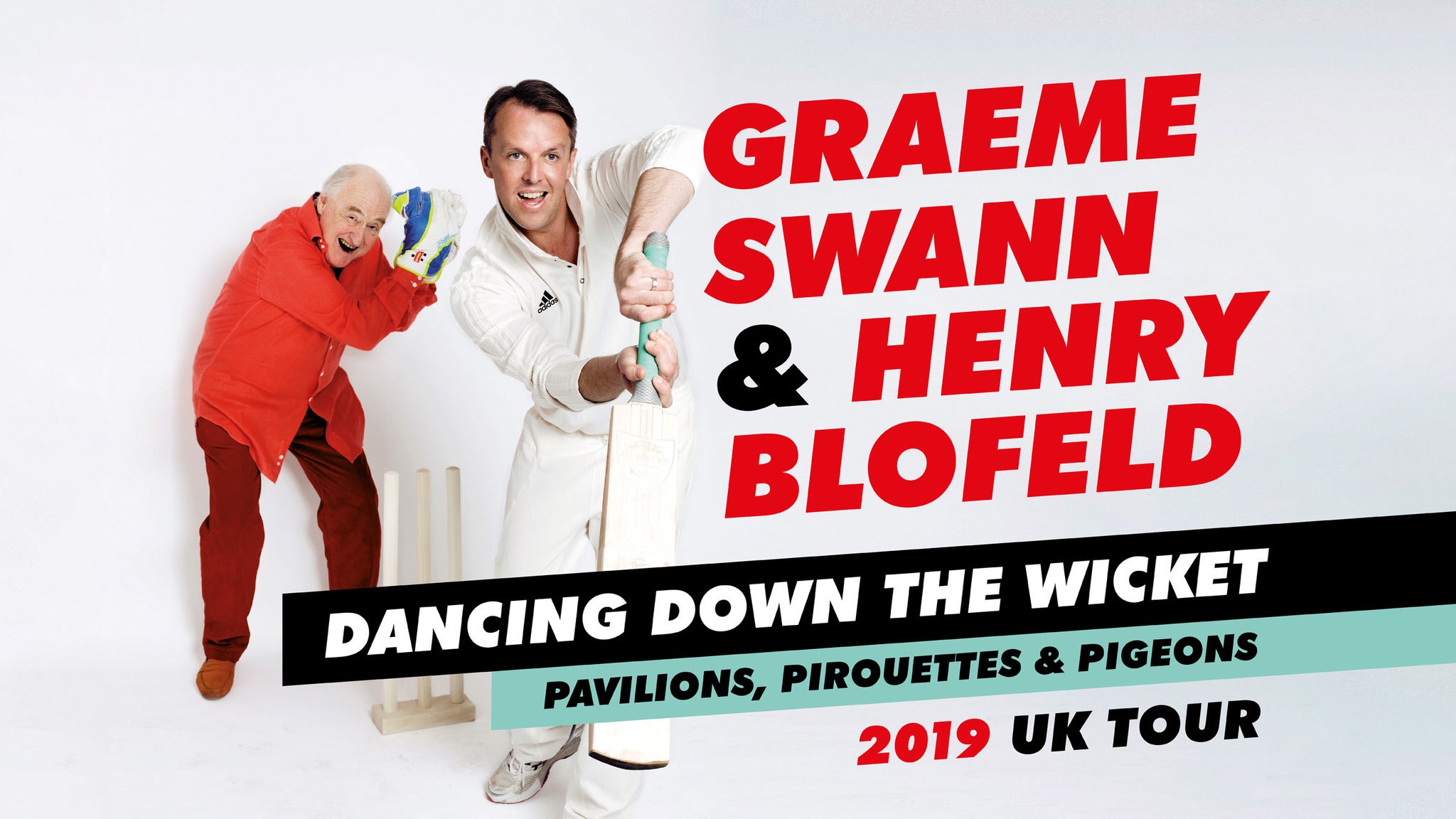 Graeme Swann & Henry Blofeld: Dancing Down the Wicket Event Title Pic