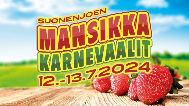 Suonenjoen Mansikkakarnevaalit ’24 Friday 12.7 paikkakunnalla Suonenjoen keskuskenttä, Suonenjoki 12/07/2024