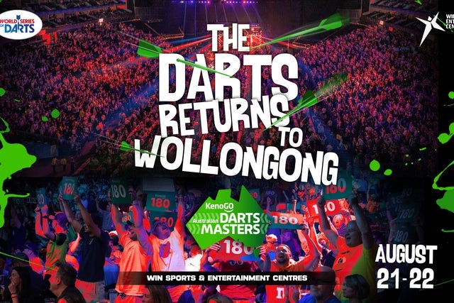 2026 KenoGO Australian Darts Masters - Quarter & Semi-Finals, Finals in Wollongong promotional photo for PDC Priority presale tickets offer