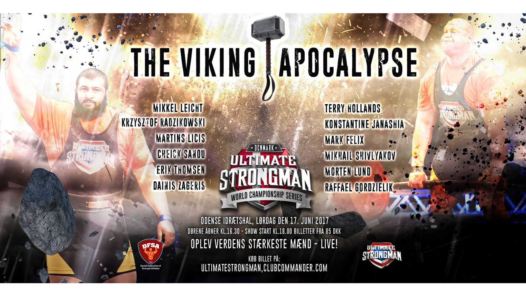 Ultimate Strongman WCS Denmark Tickets Single Game Tickets & Schedule