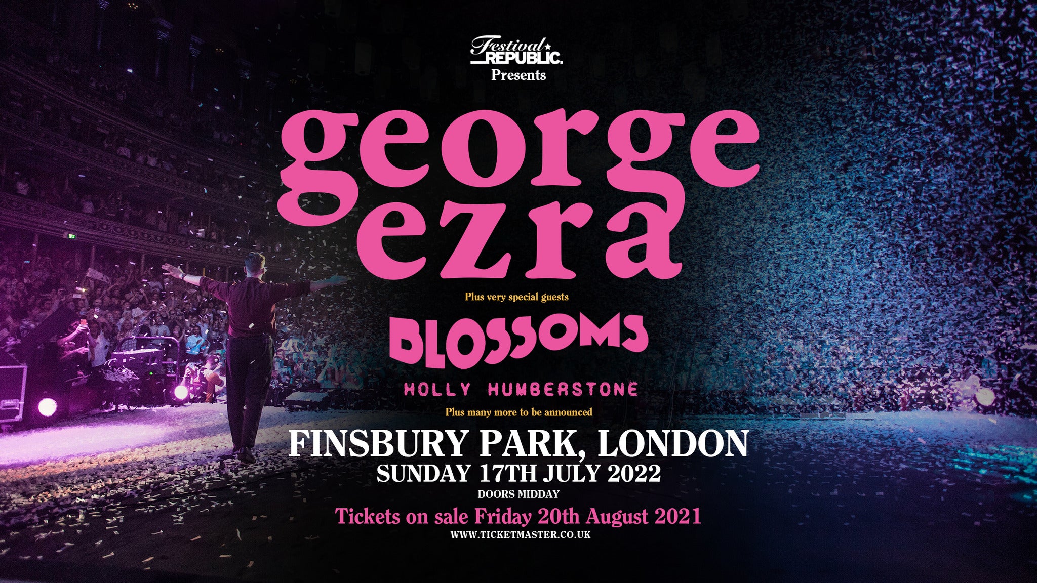 Image used with permission from Ticketmaster | George Ezra tickets