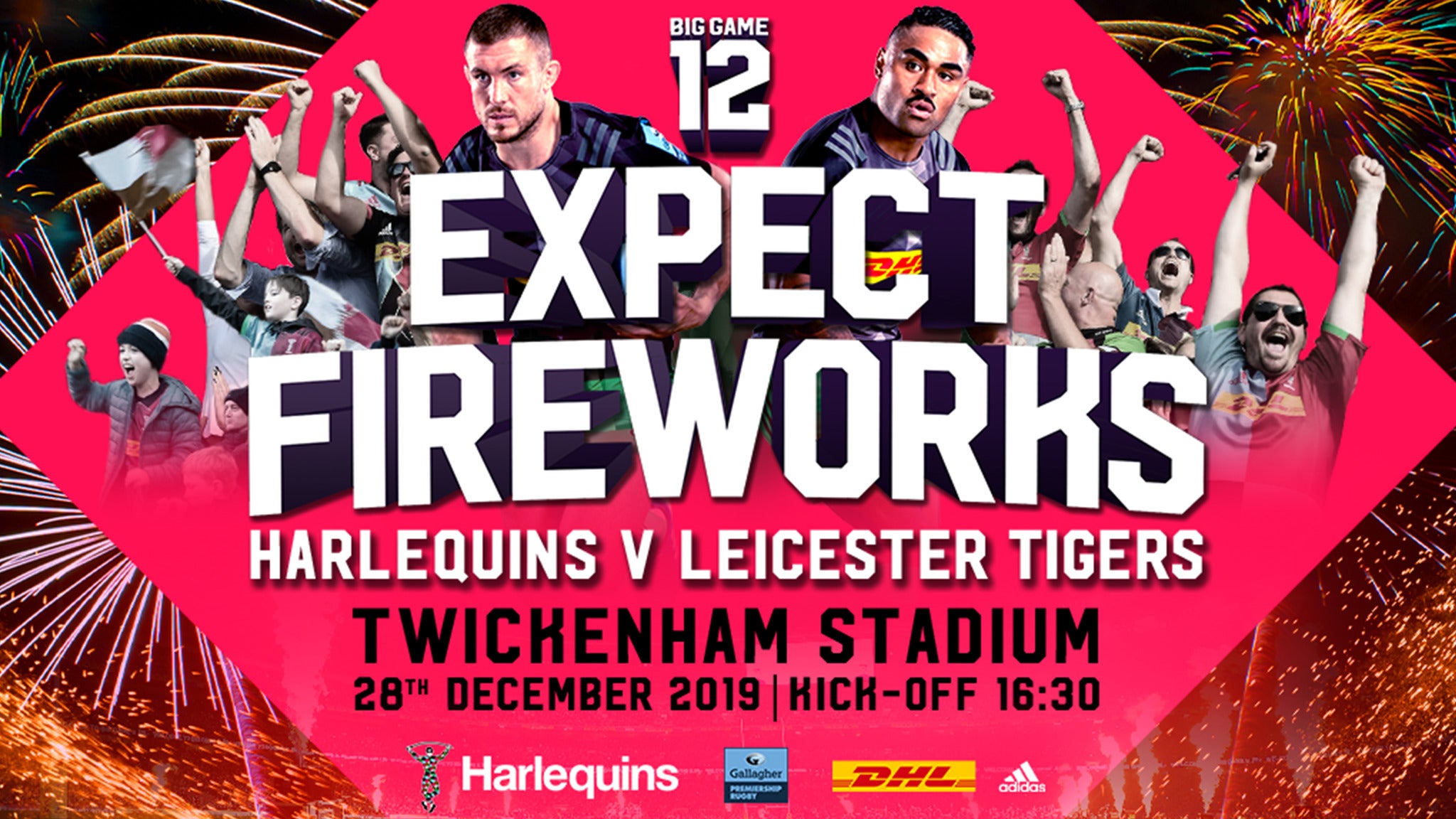 Big Game 12: Harlequins V Leicester Tigers Event Title Pic