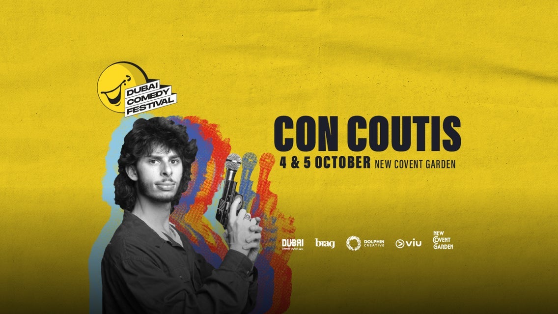 Con Coutis Live at Dubai Comedy Festival