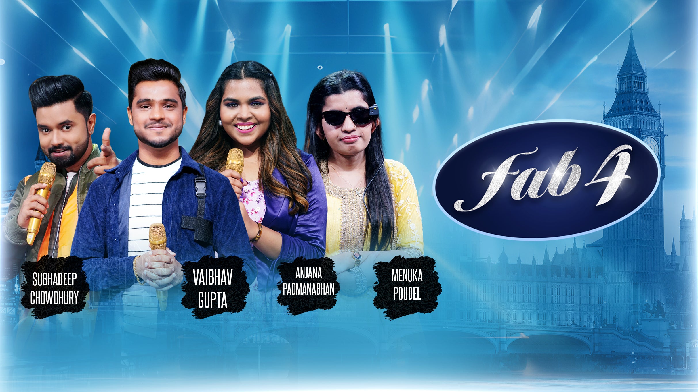 Fab 4 - Indian Idol 14 Event Title Pic