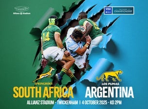 The Rugby Championship - Argentina V South Africa Seating Plan Twickenham Stadium