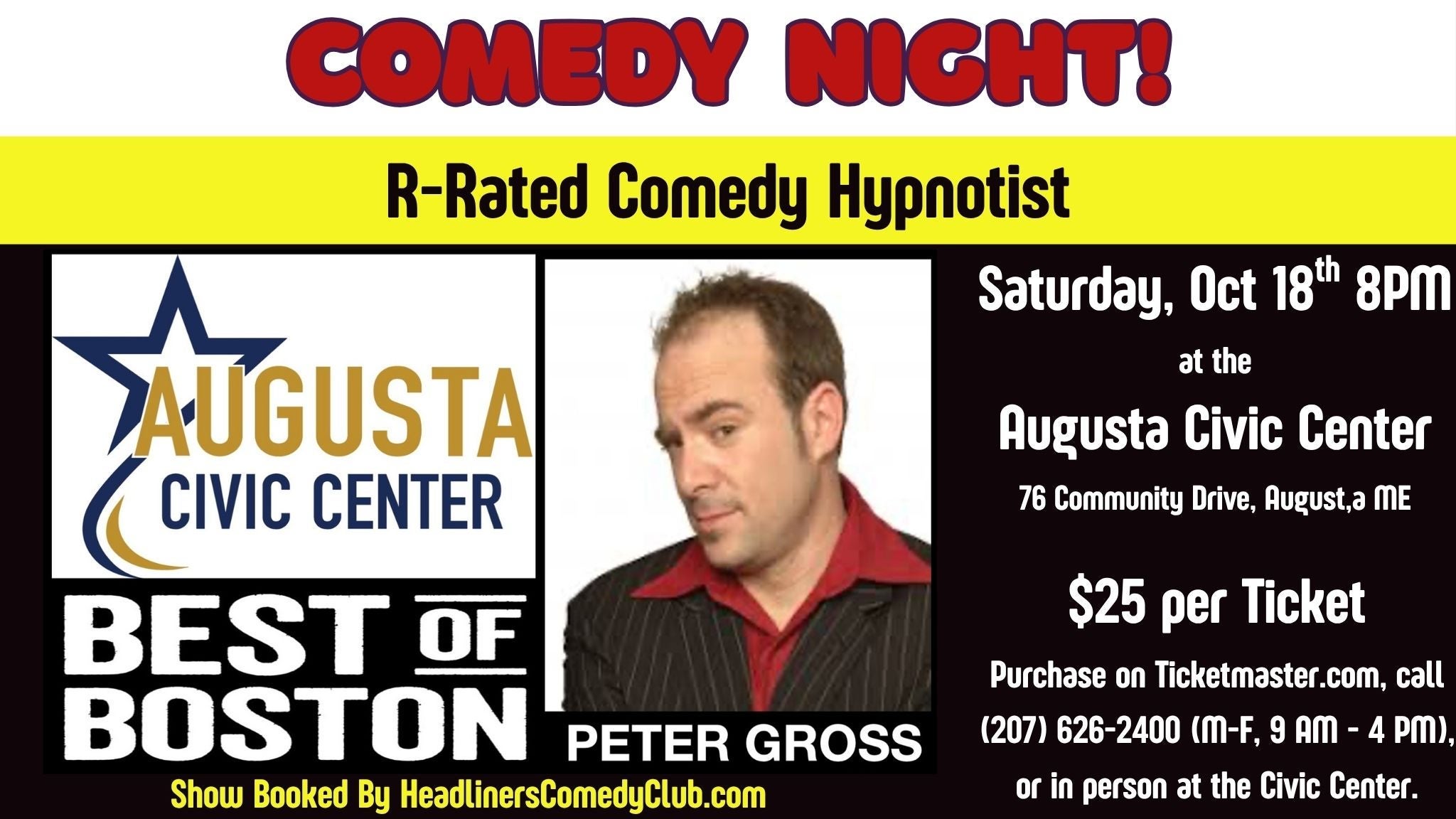 Comedy Hypnotist featuring Peter Gross