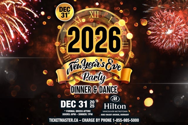 Presale codes for new year's eve 2026 glitz & glamour dinner and dance party: members use these when buying pre-sale tickets