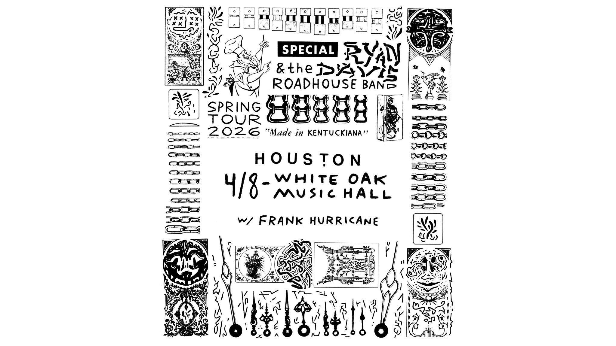 Ryan Davis & the Roadhouse Band at White Oak Music Hall – Upstairs – Houston, TX