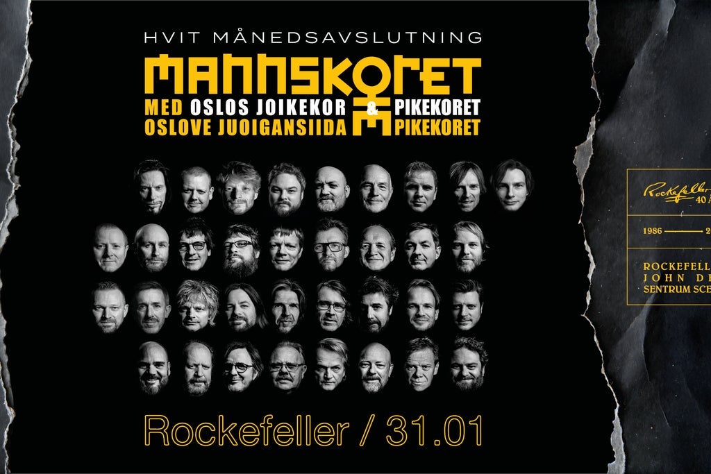 Mannskoret med Oslo Joikekor & Pikekoret - Hvit Månedsavslutning