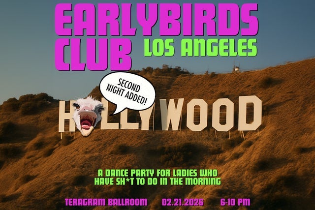 Presale codes for earlybirds club: members use these when buying pre-sale tickets