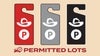 Rodeo Permit Parking Feb 15-General in Red & Black, Reserved in Silver