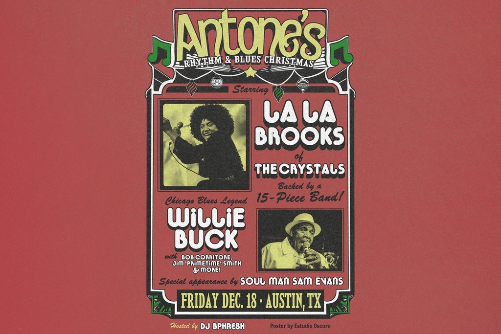 Antone's R&B Christmas: LaLa Brooks (The Crystals), Willie Buck & More at Antone's Nightclub in Austin on Friday, December 18, 2026