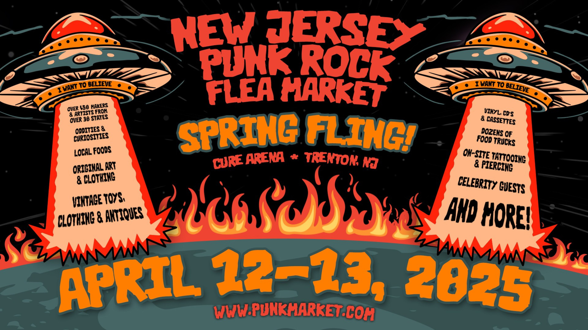 New Jersey Punk Rock Flea Market Spring Fling at CURE Insurance Arena – Trenton, NJ